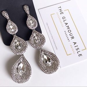 Royal Crystal Teardrops pageant Prom